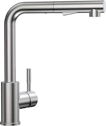 Produktbild: CECIPA Wasserhahn Küche Ausziehbar, Küchenarmatur mit Brause, Einhebel Mischbatterie für Küche mit 2 Strahlarten, Spültischarmatur Küche Edelstahl 360° Drehbar, Armatur Küche Hochdruck Abnehmbarer