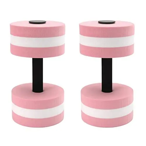 Produktbild: Wasserhanteln, Set mit 2 Leichten Wasserhanteln, EVA-Schaum, Wassergymnastik, Gewichte, Übungspool, Widerstand, Schwimmtrainingsgerät für Aqua-Fitness, Gewichtsverlust, Yoga, 10,6 X 5,9 Zoll(Rosa)