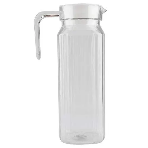 Produktbild: Wasserkrug, Transparente Saftflasche, Wasser, Eis, Saftkrug mit Deckel für Wasser, Kaffee, Tee, Limonade, Milch und Andere Getränke(1100ml)