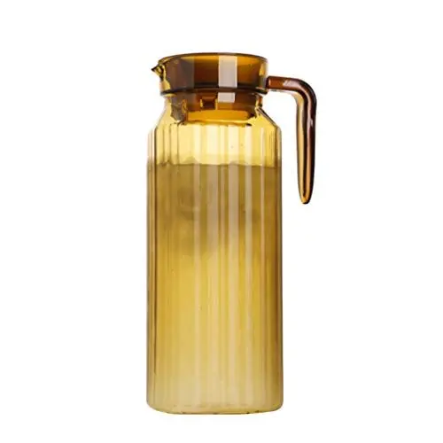 Produktbild: Wasserkrug Wasserkaraffe 1100ml Kunststoff Saft Kaltes Wasser Eistee Wein Kaffee Milch Getränke Zitronentee Kanne Perfekt für Hause Küche Restaurant Party