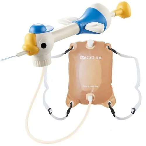 Produktbild: Wasserpistole Kinder Set mit 1200ml Wasserrucksack – Spritzpistole für Sommer Outdoor, ab 3 Jahren, großes Spielzeug für Gartenpool, Strand, Wasserschlachten, für Jungen und Mädchen