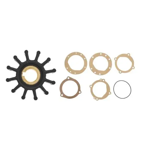 Produktbild: Wasserpumpenlaufrad für Sherwood Johnson CEF ANCOR Onan OMC Crusader Perkins, Außenbordmotor-Laufrad-Kit, Pumpen-Ersatzlaufrad, Verbesserter Kühlfluss
