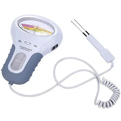 Produktbild: Kontrollgeräte für pH Wert Chlor Messgerät Pool PC-102B CL2 Chlor und PH Tester Wasserqualitätsanalysator mit Sonde Pool Tester pH und Chlor, Pool Messgerät Chlor und pH für Schwimmbecken Spa