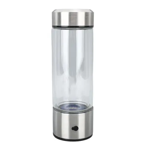 Produktbild: Wasserstoff Wasserflaschengenerator, 380 Ml, 1000 Bis 1500 Ppb, Wasserionisator, Wasserstoffreiches Wasserglas, Gesundheitsbecher für Zuhause, Büro, Reisen,