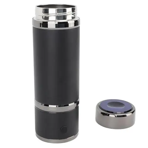 Produktbild: Wasserstoff-Wasserflasche, 420-ml-Wasserionisiergerät, 1200 Bis 1600 Ppb Wasserstoff-Wasserflaschengenerator, 1500 MAh Wiederaufladbar, für Familienfitness