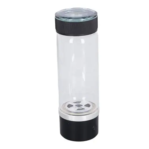 Produktbild: Wasserstoff-Wasserflaschengenerator, 330 Ml 1200-1400 Ppb Glas-Wasserionisator mit Nasenschlauch, Wasserstoffreiches Wasserglas-Gesundheitsbecher für Home-Office-Reisen,