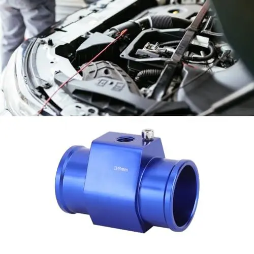 Produktbild: Wassertemperatur-Temperaturmessgerät, 3-Wege-Adapter, T-Verbindung aus Aluminiumlegierung für Autorennen