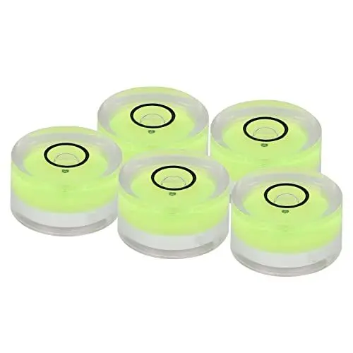Produktbild: Wasserwaage, runde Wasserwaage Libelle Libelle selbstklebende Libelle Wasserwaage Mini Libelle Blase hoch Material für Stativ Phonographen für Plattenspieler