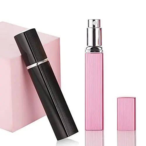 Produktbild: WASYPLSFOI Parfümzerstäuber Sprühflasche Klein Parfum Zerstäuber Spray Bottle Parfüm Abfüller Nachfüllbar Glas für Unterwegs Reise, 2 Stück 10ml