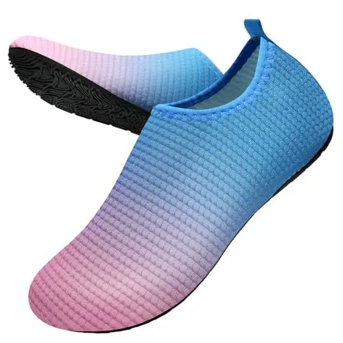 Produktbild: WateLves Badeschuhe Herren Damen Wasserschuhe Strandschuhe Schwimmschuhe Aquaschuhe Schnell Trocknend Barfußschuhe Breathable Surfschuhe Unisex Beach Pool Yoga(Blau Lila 38/39)