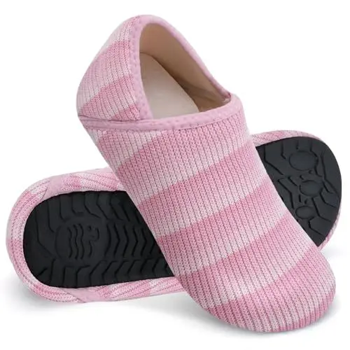 Produktbild: WateLves Damen Memory Foam Plüsch Hausschuhe Antirutsch Baumwolle Pantoffeln Mit Polar Fleece-Futter (Gradientenpulver 38/39)