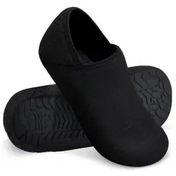 Produktbild: WateLves Damen Memory Foam Plüsch Hausschuhe Antirutsch Baumwolle Pantoffeln Mit Polar Fleece-Futter (Schwarz Streifen 38/39)