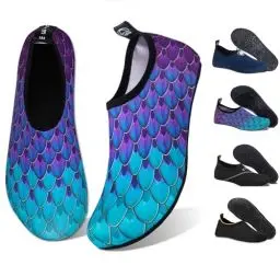 Produktbild: WateLves Unisex Badeschuhe Strandschuhe für Wassersport Beach Pool Surfen Yoga (yl.Blaugrün, Gr.- 37/38 EU (Asian: 38/39)