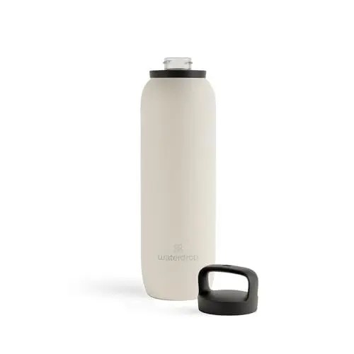 Produktbild: waterdrop® All Purpose Thermosflasche 1L, isolierte Edelstahl Trinkflasche, 24h kalt - 12h heiß, auslaufsicher & bruchsicher