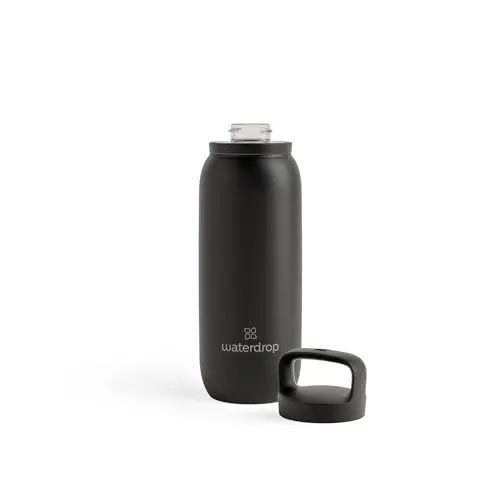 Produktbild: waterdrop® All Purpose Thermosflasche 600ml, isolierte Edelstahl Trinkflasche, 24h kalt - 12h heiß, auslaufsicher & bruchsicher
