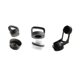 Produktbild: waterdrop® Trinkdeckel Verschluss Set, passend für alle All-Purpose Flaschen, 3 Flaschendeckel: Swing Lid, Spout Lid und Loop Lid