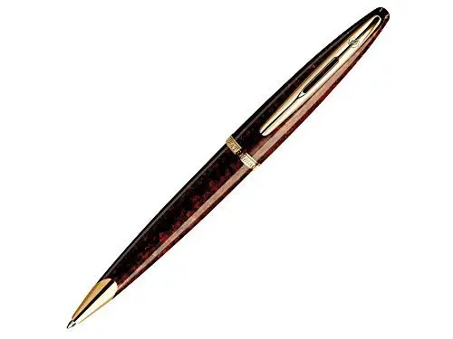Produktbild: Waterman Carène Kugelschreiber | Marine Amber mit Clip aus 23-karätigem Gold | mittlere Schreibspitze | blaue Tinte | Geschenkbox