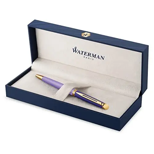 Produktbild: Waterman Hémisphère Kugelschreiber | Metall und violette Lackierung mit goldbeschichteten Zierteilen | Mittlere Spitze | Geschenkbox