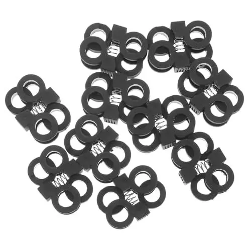 Produktbild: WATIIFUFU 10 Stück Lazy Shoe Lace Schnalle Schnürsenkel Sneakers Schnürsenkel Kunststoff Schuhschlösser Schnürsenkelschlösser Sneaker Schuhschlösser Schnürsenkel Clip Schloss