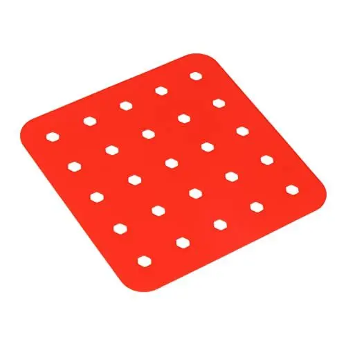 Produktbild: WATIIFUFU 1stück Silikon Air Fryer Liner Antihaft Backmatte Für Heißluftfritteuse Wiederverwendbar Mit Abflusslöchern Für Kochen Und Für Und Gemüse