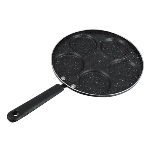 Produktbild: WATIIFUFU 1Stk Omelettpfanne Pancake-Maker-Pfanne Spiegelei-Burgerpfanne gebratene Pfanne non stick pan antihaft pfanne pfanen Zubehör zum Braten von Eiern Antihaft-Eierpfannen Plastik Black