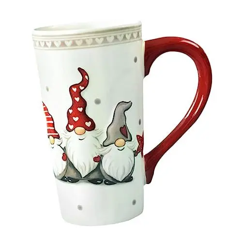 Produktbild: WATIIFUFU Tassen Für Weihnachten Keramiktasse Jungen Und Mädchen Kaffeetasse Wassertasse Weihnachtsmann-thema Dekorative Keramiktasse Für Zuhause