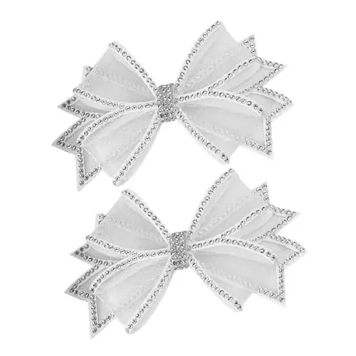 Produktbild: WATIIFUFU Strass-schuhclips Mit Schleife 1 Paar Individuelle Schuh-charms Zur Dekoration