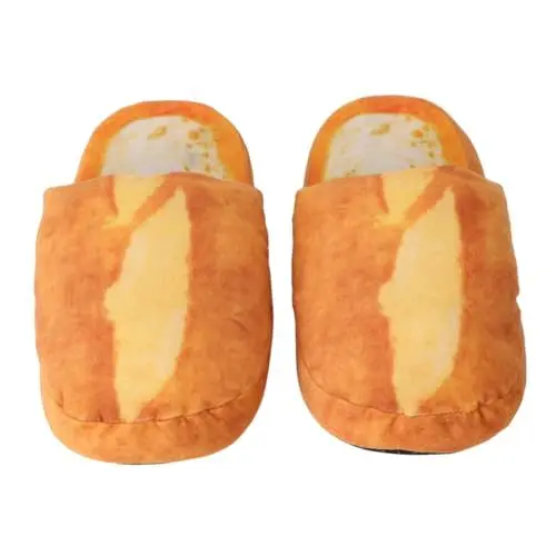 Produktbild: WATIIFUFU 1 Paar Pantoffeln Aus Brot-gedächtnisschaum Hausschuhe Mit Weichen Sohlen Warme Weihnachtshausschuhe Plüschschuhe Indoor-hausschuhe Schwammschuhe Khaki Obermaterial: Kunstplüsch