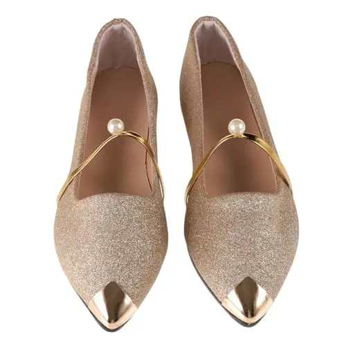 Produktbild: WATIIFUFU Sandalen Damen Flache Nude Schuhe Zehen Modisch - Für Damen