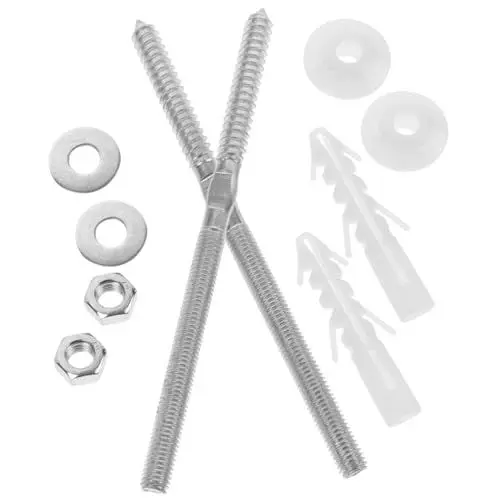 Produktbild: WATIIFUFU Kostengünstige Beckeninstallation 10x180mm Stabiles Abs-eisen Einfach Zu Installierende Befestigungsschrauben Dichtung