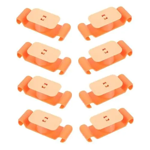 Produktbild: WATIIFUFU 1 Satz Elektrischer Wickler Selbstklebende Kordelhaken Drahthaltersystem Netzkabelhalter Schnurversteck Kabelorganizer Für Geräte Selbstklebende Kabelclips Mixerständer Abs Orange