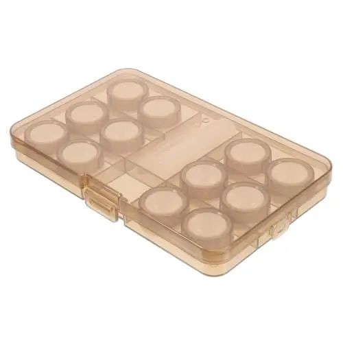 Produktbild: WATIIFUFU 1 Satz Für Kontaktlinsenboxen Spiegelfolie Brillenhalter Fall Augenlinsen-Organizer Tasche Kleiner Objektivhalter Behälter Für Kosmetische Linsen Brown Pp
