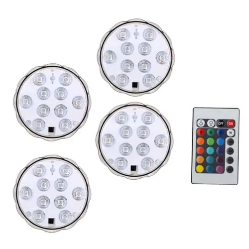 Produktbild: WATIIFUFU 1 Satz Tauchlampe mit Fernbedienung Unterwasser-LED-Licht Tauchlicht für Teiche Tauchlichtaquarium Aquarium licht led-light taucherlampe LED Lichter LED-Tauchlampe Lampenperlen