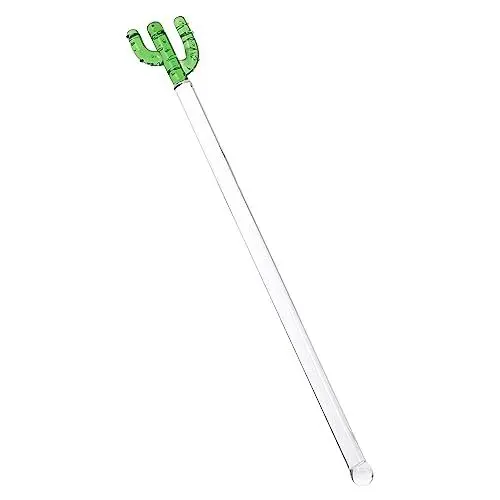Produktbild: WATIIFUFU 1stk Kaktus Rührstäbchen Transparenter Rührer Milchmixer Getränke-cocktailrührer Für Partys Weinmischstab -rührstäbchen Kaffeesticks Fruchtcocktail Glas Wiederverwendbar