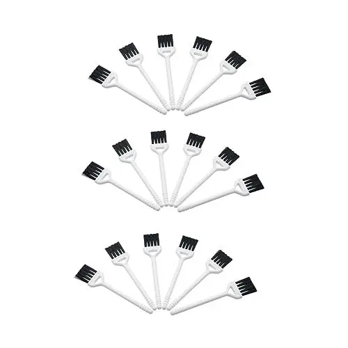 Produktbild: WATIIFUFU 20St Kehrbürste für die Tastatur Reinigungsbürste Eckbürste Suppentopf aus Emaille Tastaturbürste plastikpinsel reinigungs Pinsel Tastaturreiniger Fenstertür-Schienenbürste Weiß