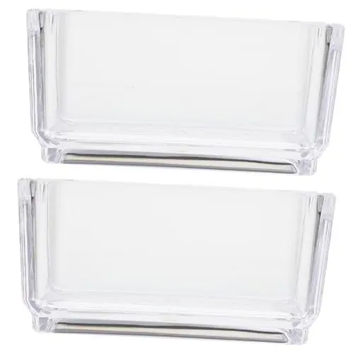 Produktbild: WATIIFUFU 2Er-Box küche für die küche Zuckerpäckchen Teebeutel-Organizer teebeutel klarer Teehalter Zubehör für Kaffeebeutel Acryl