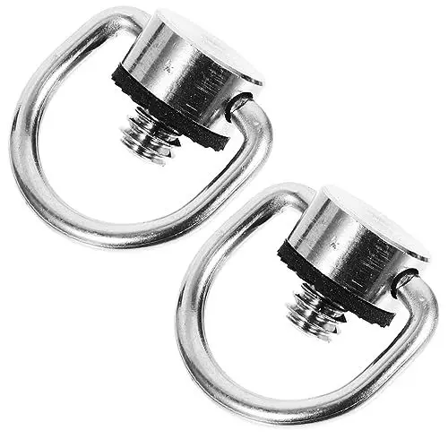 Produktbild: WATIIFUFU 2St Schnelle Kameraschraube Ringschraube Schraube der Stativbefestigungsplatte Kamera Schrauben stativschraube stativ zubehör D-Ring-Schraube Ringhalterung Rostfreier Stahl Silver