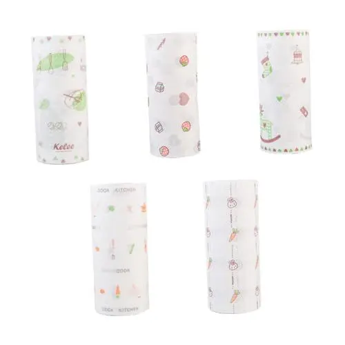 Produktbild: WATIIFUFU 2 Rollen Haushaltspapierserviette Haushaltsreinigungspapier Saugfähige Tücher Saugfähiges Papiertuch Papierhandtücher Getränkeservietten Küchenpapier Papierhandtuch