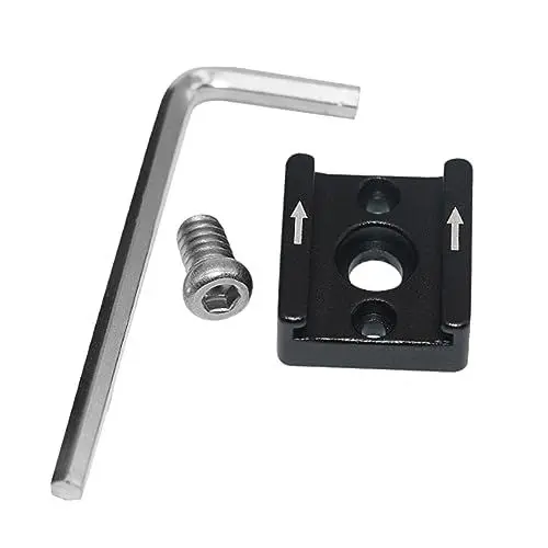 Produktbild: WATIIFUFU 2 Satz Blitzschuhadapter kalte Schuhhalterung Schuhblitzhalterung Blitzschuhkonverter Kamerastativständer Camera Mount Camera Holder Blitzadapter für Schuhe Cold-Shoe-Adapter Black