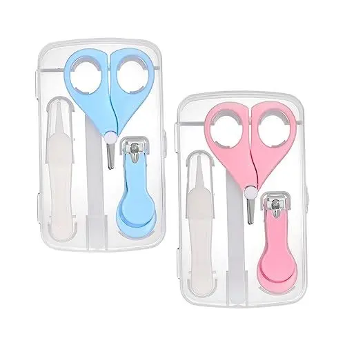 Produktbild: WATIIFUFU 2 Sets Nagelpflegeset Fingernagelschere Für Kleinkinder Praktische Pediküre Sets Nagelknipser Nageltrimmer Und Nagelfeile Für Neugeborene