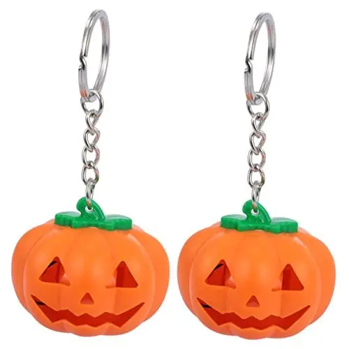 Produktbild: WATIIFUFU Kürbis-schlüsselanhänger Halloween-schlüsselring Attraktive 3D-Form Leicht und für Ihre Schlüssel