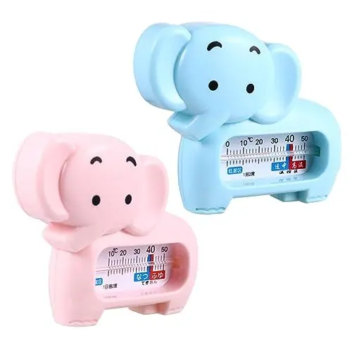 Produktbild: WATIIFUFU 2 Stück Thermometer Babybadespielzeug Babywanne Kinderspielzeug Kinderspielzeug Babybadewanne Badewanne Badegerät Kleinkind Elefantenform Badespielzeug Umwelt Bauchmuskeln