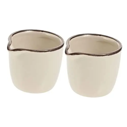 Produktbild: WATIIFUFU 2 Stücke Porzellan Tasse Mini Krüge Delicate Keramik Mini Tasse für Sauce Glatte Einfach Krug