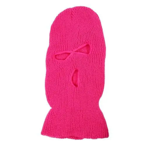 Produktbild: WATIIFUFU Gestrickte Skimaske Mit 3 Löchern – Gesichtsschutz Zum Skifahren Radfahren Und Für Outdoor-sportarten