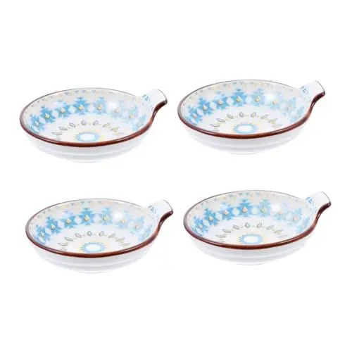 Produktbild: WATIIFUFU Stil Sauce Gerichte Set 4 Stücke Keramik Essig Gerichte Lebensmittel-grade Material