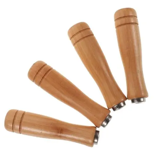 Produktbild: WATIIFUFU 4 Stück Raspelgriff Aus Holz Robuster Feilengriff Feilengriff Für Raspel Ergonomischer Feilengriff Ergonomischer Fräsergriff Mehrzweck Feilengriff Basteln Handbohrmaschine