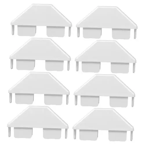 Produktbild: WATIIFUFU Ersatz Flache Zaun Kappen 8packs Starke Pvc Garten Zaun Einfach Installieren Pet Barrier Hund