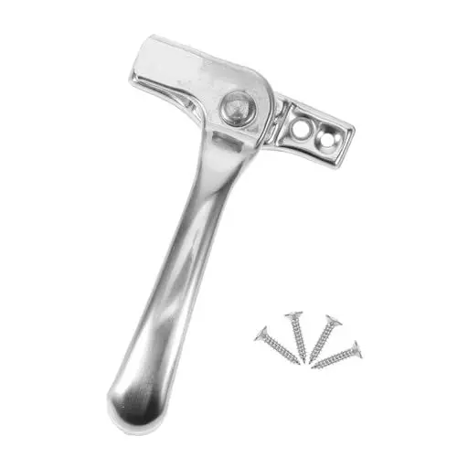 Produktbild: WATIIFUFU Fenstergriffschloss fensterschloss fensterriegel Fenstersicherung fenstergriff mit schlüssel Fensterbeschlag Fensterflügelschloss Fensterverriegelungen Rostfreier Stahl Silver