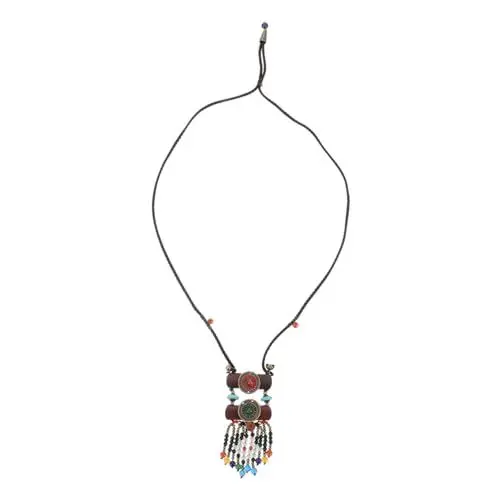 Produktbild: WATIIFUFU Halskette Ethnischer Halsanhänger Schmuck für Paare Ethnien und Tel Ethnien und Boianer khimar hijab graceling Halsanhänger im Ethno-Stil Ethnischer Halsschmuck Kupferlegierung