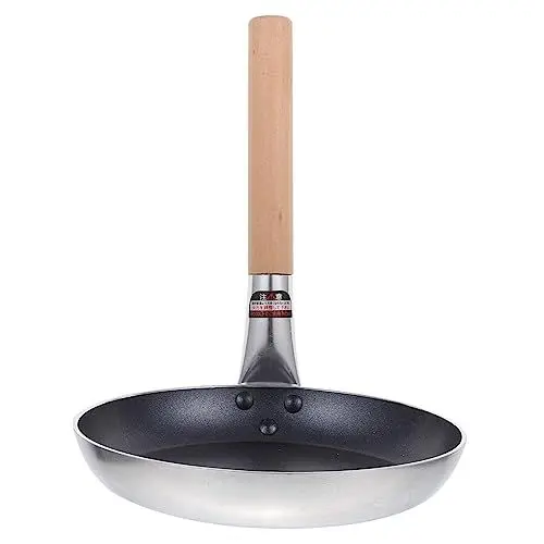 Produktbild: WATIIFUFU Mini-bratpfanne Im Japanischen Stil Antihaftbeschichtete Pfanne Frühstückskochen Einfache Reinigung Holzgriff Praktisch Für Den Täglichen Gebrauch